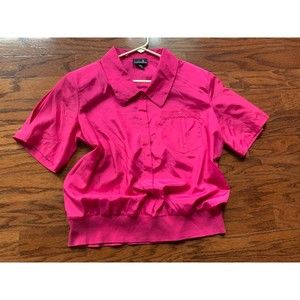 David Matthew Pink Blouse Size 14